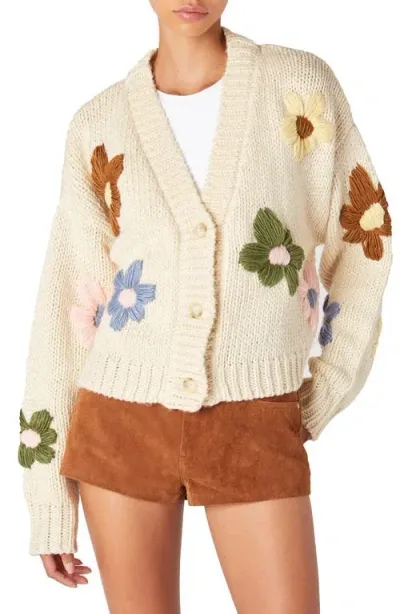 Blanknyc Flower Cardigan In Sweet Soul