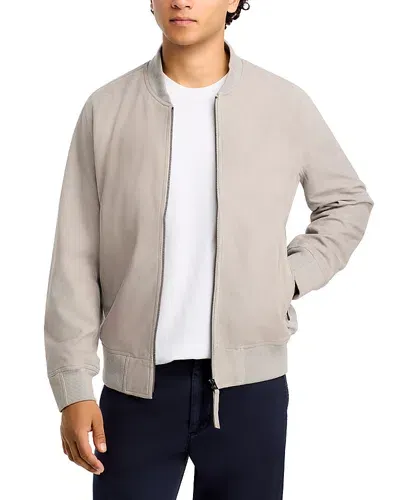 Blanknyc Suede Bomber Jacket In Top Speed