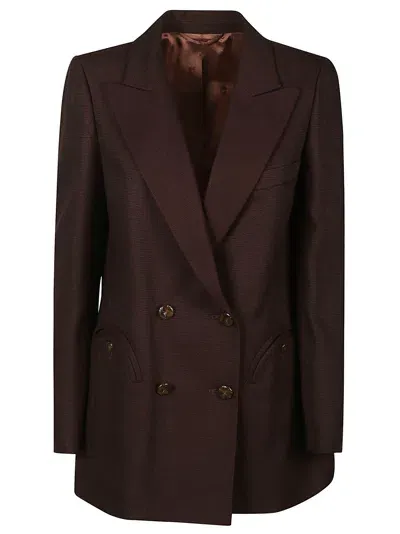 Blazé Milano Ariosa Everyday Blazer In Brown