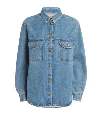 Blazé Milano Berber Denim Shirt In Blue