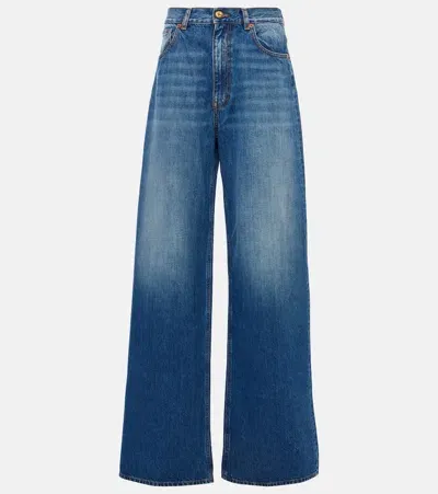 Blazé Milano Java High-rise Wide-leg Jeans In Blue