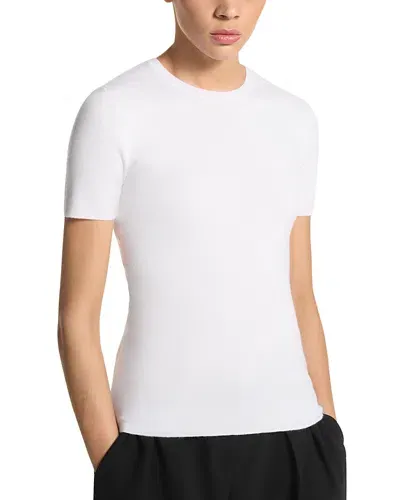 Bloomingdale's Cashmere Crewneck Tee - Exclusive In Optic White