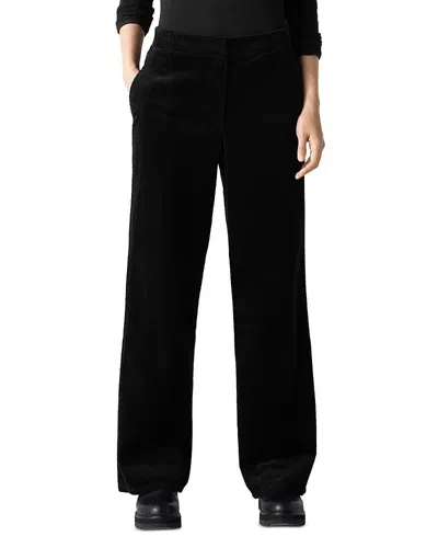 Bloomingdale's Eileen Fisher Cotton Corduroy Wide Leg Pants In Black