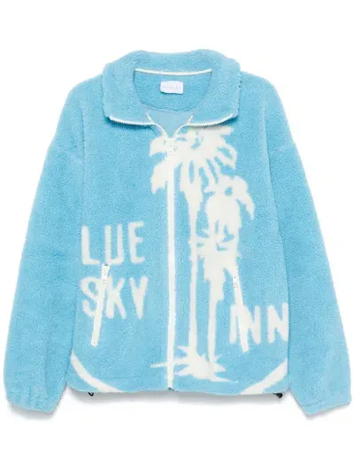 Blue Sky Inn Logo-print Jacket In Blue