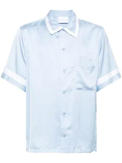 Blue Sky Inn Waiter Logo-embroidered Shirt In Blue