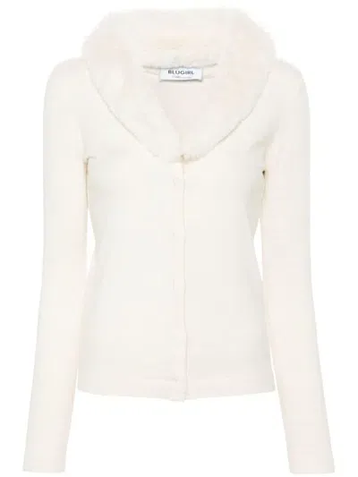 Blumarine Blugirl Sweaters Cream In Beige