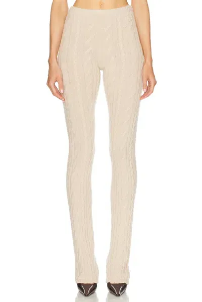 Blumarine Knit Pant In Croissant