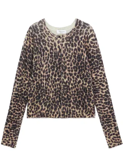 Blumarine Printed Sweater Clothing In Multicolour