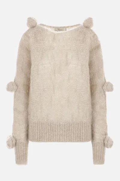 Blumarine Sweaters In Beige Tapioca