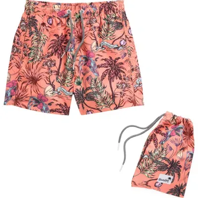 Boardies Kids' Palms Peach Swim Trunks