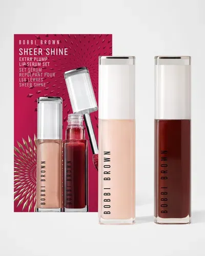 Bobbi Brown Sheer Shine Extra Plump Hydrating Lip Serum Set In White