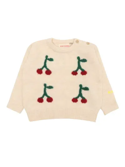 Bobo Choses Baby Cherry Jumper In White