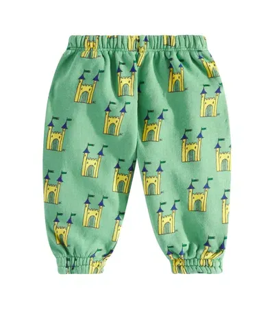 Bobo Choses Baby Faraway Castle Cotton Sweatpants In Green