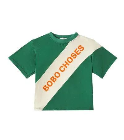 Bobo Choses Kids' Cotton Jersey T-shirt In Green