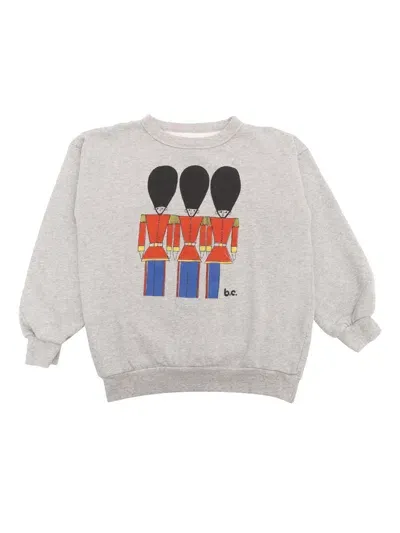 Bobo Choses Kids' Little Tin Soldiers Sweatshirt In Gray