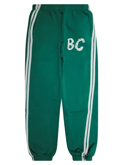 Bobo Choses Pantalone Felpa Bande Laterali In Green