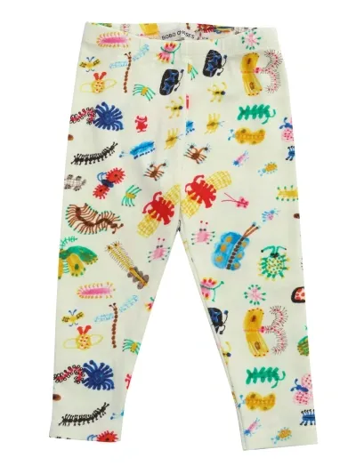 Bobo Choses White Leggings With Prints