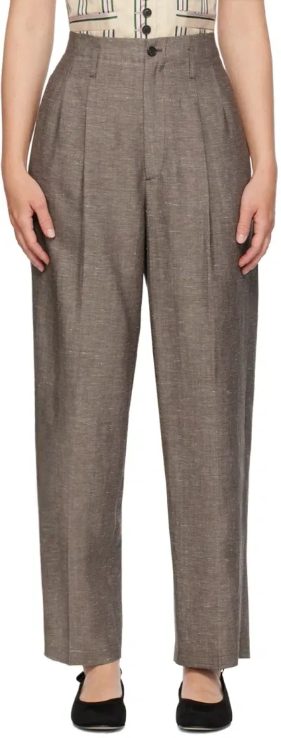 Bode Brown Murray Trousers In Tnbrn Tan Brown