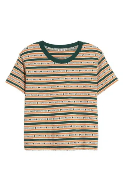 Bode Scottie Jacquard T-shirt In Green