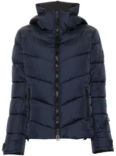 Bogner Fire+ice Quilted Hooded Ski Jacket In Blue