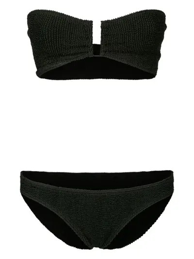 Bondeye Blake Scene Shirred Bikini In Black