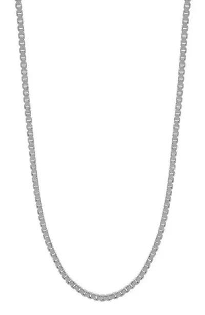 Bony Levy 14k Gold Box Chain Necklace In Metallic