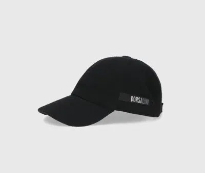 Borsalino Roger Baseball Cap In Black