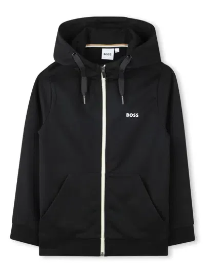 Bosswear Kids' Zip-up Hoodie In Black