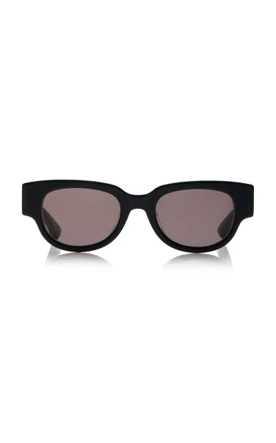 Bottega Veneta Cat-eye Acetate Sunglasses In Black