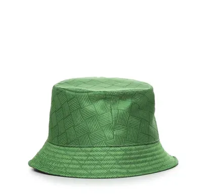 Bottega Veneta Intrecciato Jacquard Bucket Hat In Green