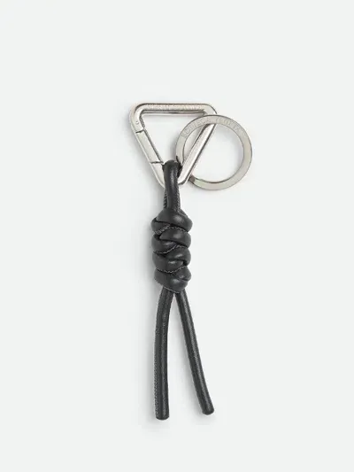 Bottega Veneta `triangle Key Ring` In Gray