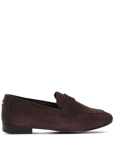 Bougeotte Logo-plaque Loafers In Brown