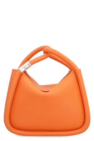 Boyy Wonton 25 Pebble Leather Bag In Orange