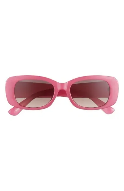 Bp. 52mm Rectangular Sunglasses In Pink