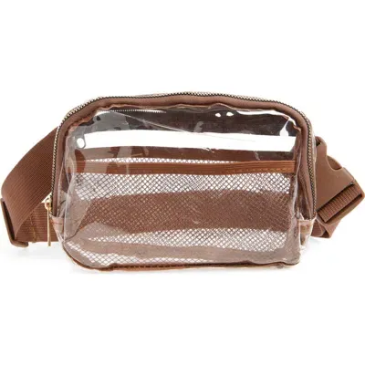 Bp. Clear Stadium Belt Bag In Brown