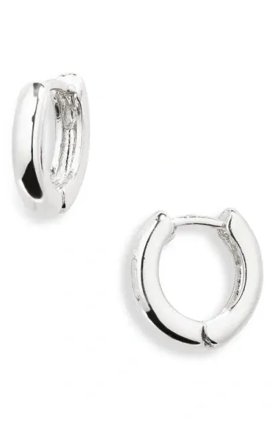 Bp. Huggie Hoop Earrings In Metallic