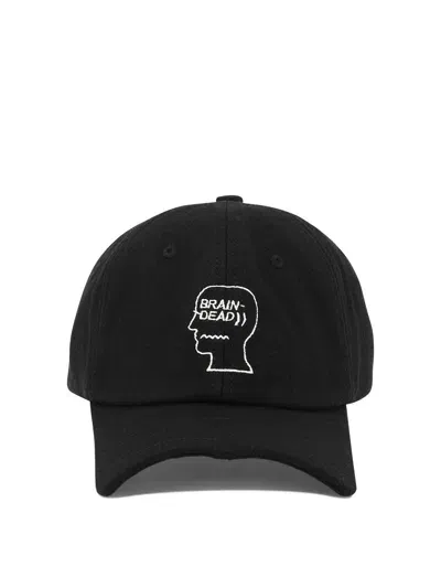 Brain Dead Batwing Hats In Black