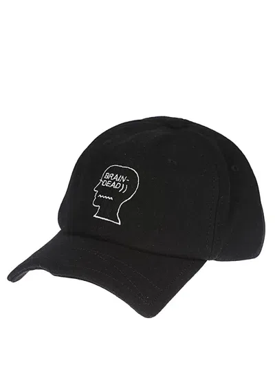 Brain Dead Hat With Logo In Black