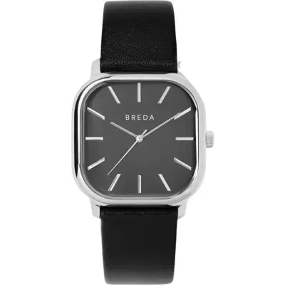 Breda Visser Leather Strap Watch, 35mm In Black