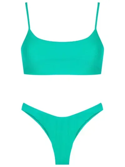 Brigitte Cheeky-bottom Two Piece Bikini In Green