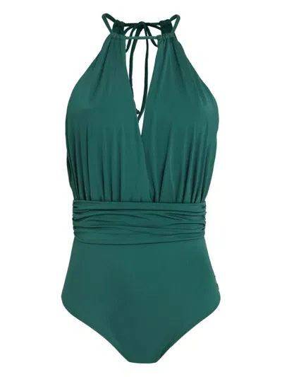 Brigitte Halterneck Maio Swimsuit In Green