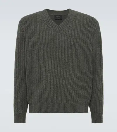 Brioni Cashmere Sweater In Grey