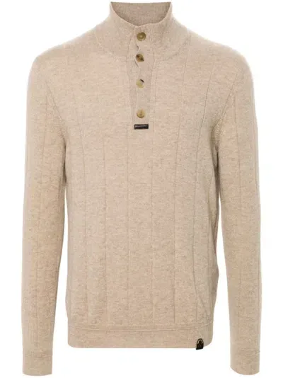 Brioni Cashmere Sweater In Neutrals