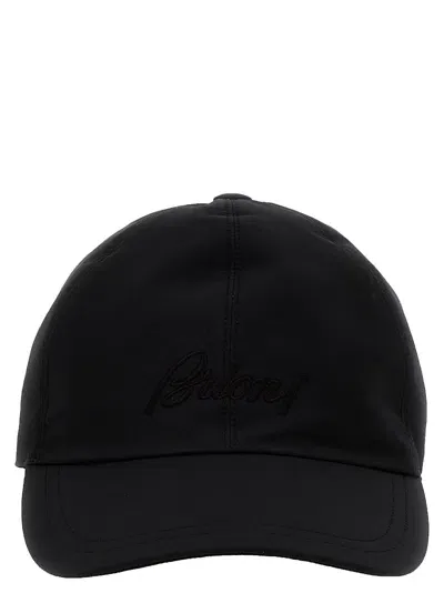 Brioni Logo Cap Hats Blue