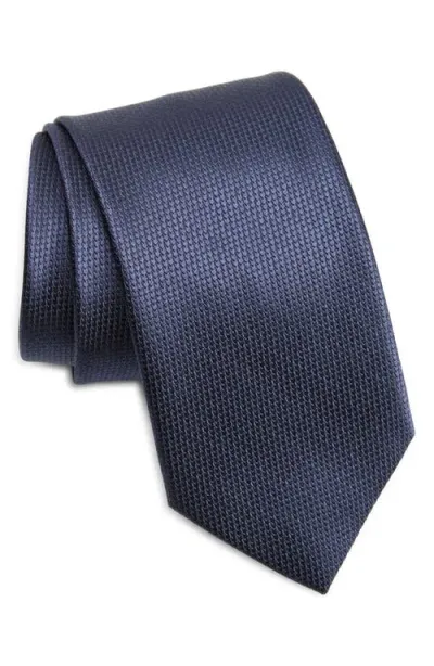 Brioni Neat Silk Tie In Blue