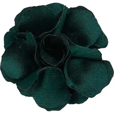 Brooklyn Brigade Floral Lapel Pin In Green