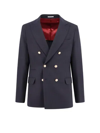 Brunello Cucinelli Blazer In Blue