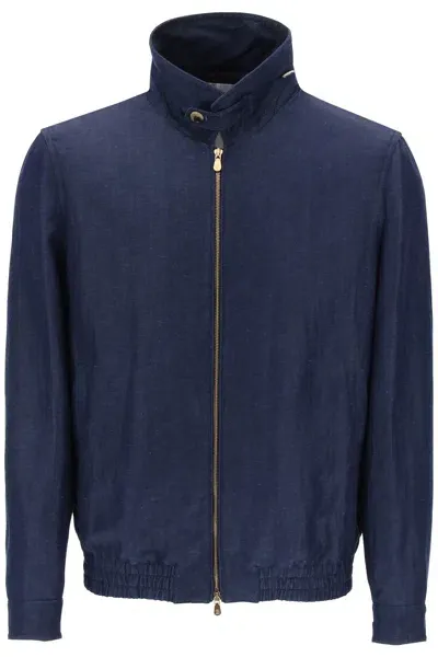 Brunello Cucinelli Blouson In Blue