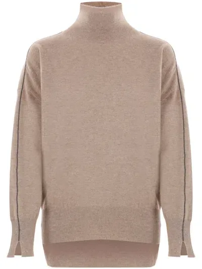 Brunello Cucinelli Cashmere Sweater In Brown