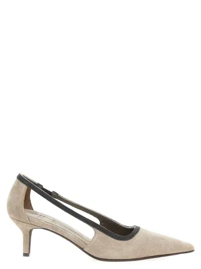 Brunello Cucinelli 'city' Pumps In White